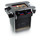Synergy Elite sit-down arcade machine in black front left profile