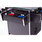 gtx black arcade machine with red and blue buttons