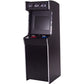 GTX upright arcade machine with black and silver marquee