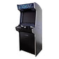 Evo Media arcade machine in black front right profile