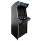 Evo Play arcade machine in black front left profile