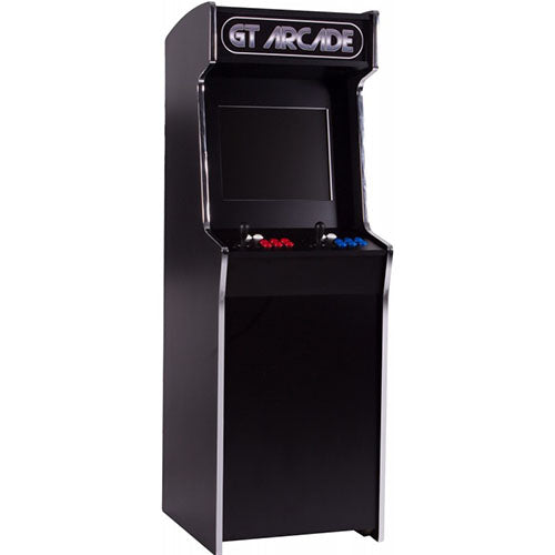 gt1500 stand-up arcade machine with black marquee