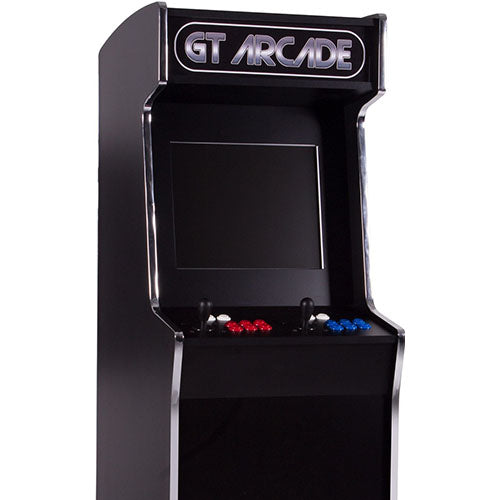 GT-60 Stand-Up Arcade Machine to the left slightly silver finish