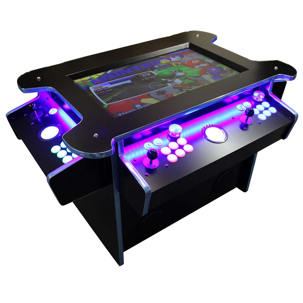 Synergy X Elite arcade machine in black front left profile