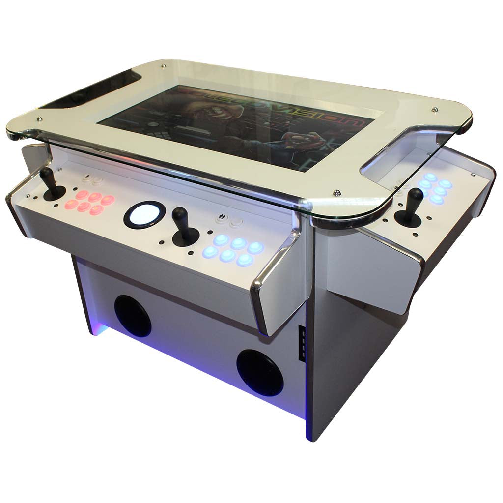 Synergy X Elite arcade machine in white front right profile