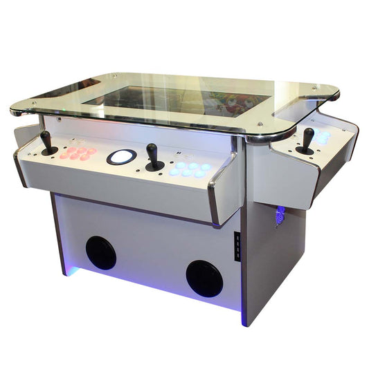 Synergy X Elite arcade machine in white front profile