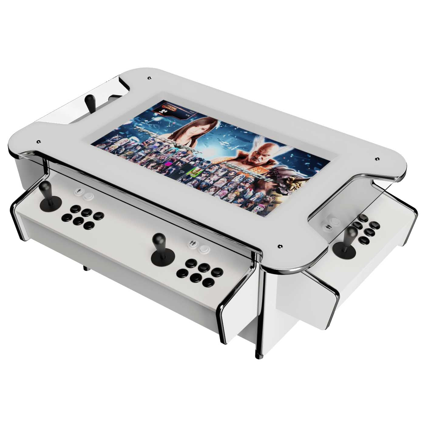 Synergy X Play Coffee Table Arcade Cabinet white right