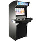 Evo Elite 4 player arcade machine in black front left side profile