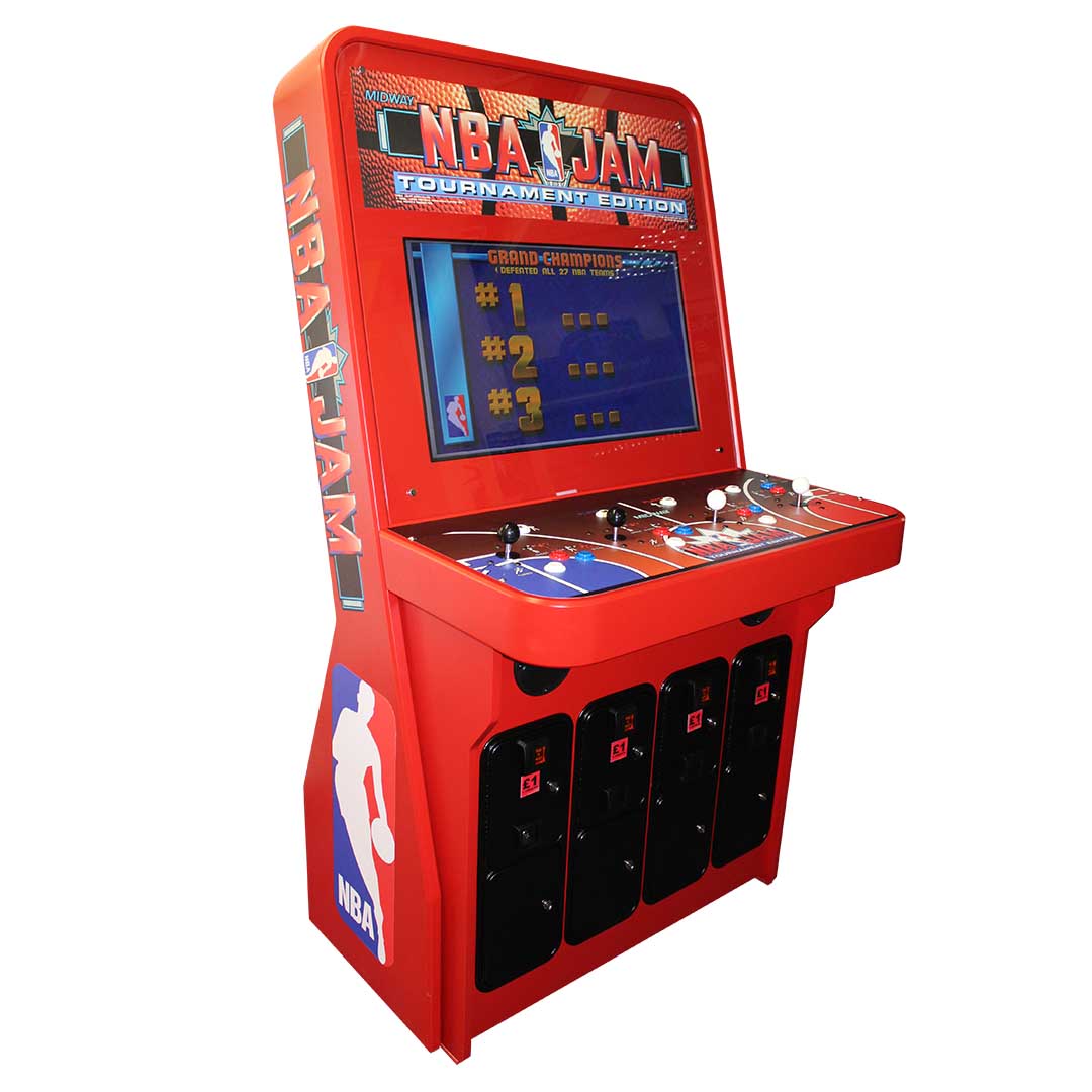 4-Player Nba Jam Nu-Gen Stand-Up Jamma Cabinet from the left