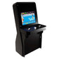 Nu-Gen Stand-up Play arcade machine in  black front left profile